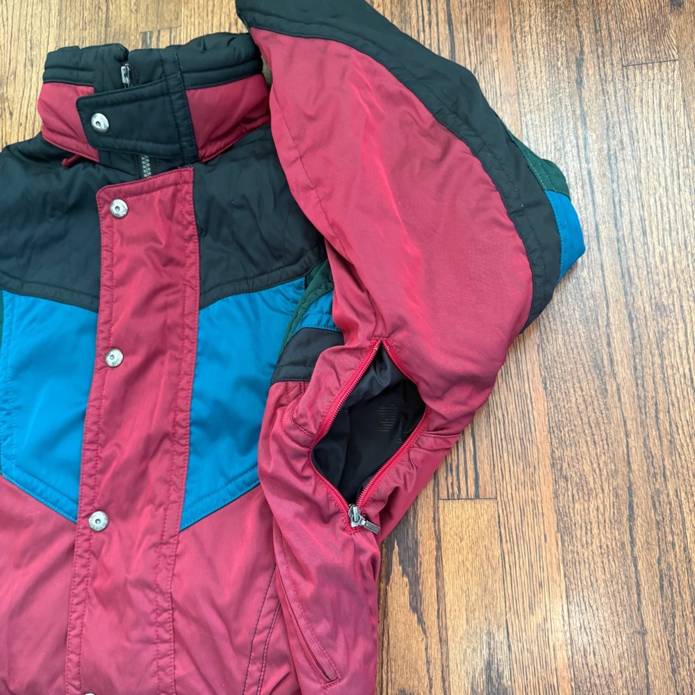 Vintage Descente Ski Puffer Jacket Mens Size M Colorblock 90s Retro SnowBoard - Picture 9 of 13